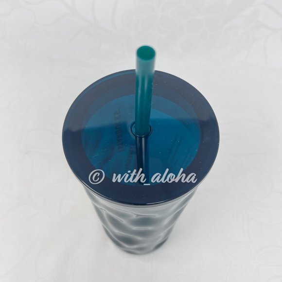 🌹SALE🌹Starbucks Fall Emerald Green Wave Glass Cup - Picture 3 of 5